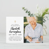 Eenvoudige moderne viering van het leven kaart (Staand voorkant)