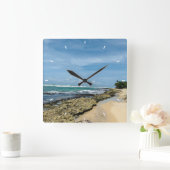 Eenvoudige moderne vierkante wandklok vierkante klok (Huis)