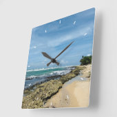 Eenvoudige moderne vierkante wandklok vierkante klok (Hoek)