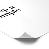 Eenvoudige, moderne wandkunst poster (Hoek)