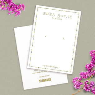 Eenvoudige, moderne, witte rand die Kaart voor bee