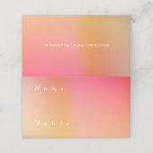 Eenvoudige Moderne Zonsondergang Ombre Trouwnaam (Buitenkant ongevouwen)