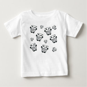 Eenvoudige Moderne Zwarte En Witte Panda Beer
