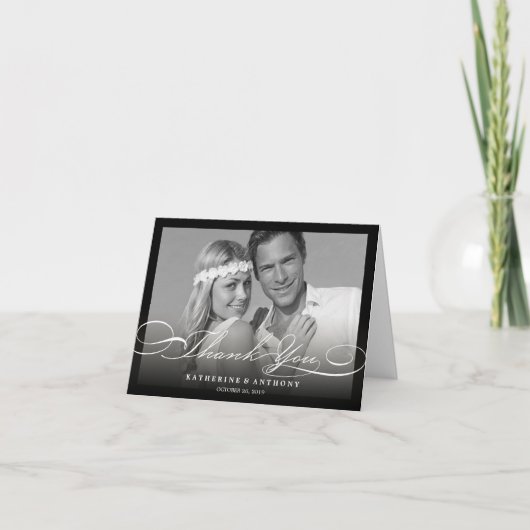 Eenvoudige Modieus dankt u de Kaart van de Foto (Voorkant)