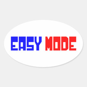 EENVOUDIGE MODUS OVALE STICKER