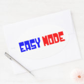 EENVOUDIGE MODUS OVALE STICKER (Envelop)
