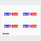 EENVOUDIGE MODUS OVALE STICKER (Vel)