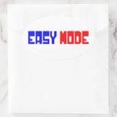 EENVOUDIGE MODUS OVALE STICKER (Tas)