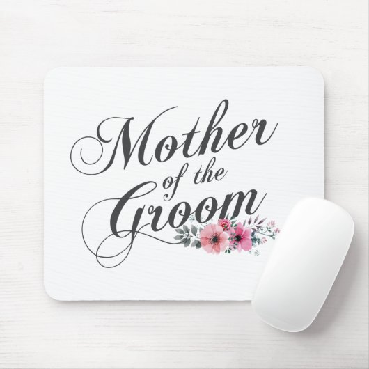 Eenvoudige moeder van het Groom Wedding | Mousepad Muismat (Met muis)