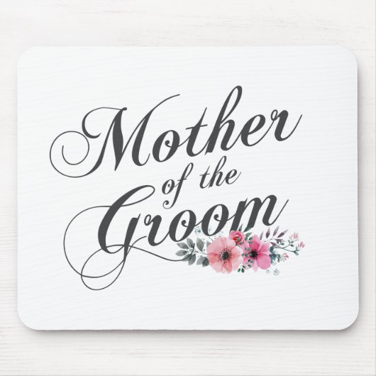 Eenvoudige moeder van het Groom Wedding | Mousepad Muismat (Voorkant)