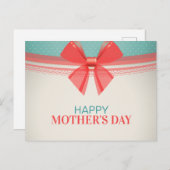 Eenvoudige  Moederdag | BRIEFKAART (Voorkant / Achterkant)