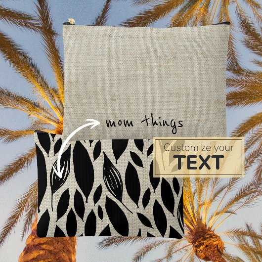 Eenvoudige Moederdag Minimal Print Cut Sew Bag Etui