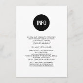 Eenvoudige monochrome cirkel details/informatiekaa informatiekaartje (Voorkant)