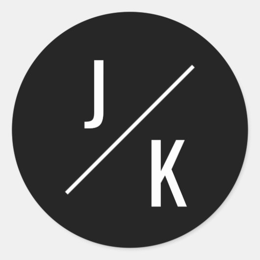 Eenvoudige monochrome sticker (Voorkant)