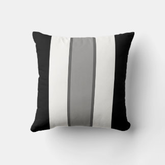 Eenvoudige monochrome streep 40 cm vierkante sierk kussen