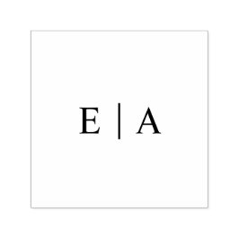 Eenvoudige Monogram Bruiloft Logo Initialen Zelfinktende Stempel