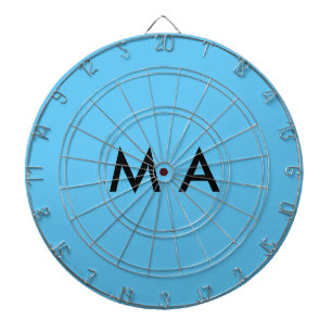 Eenvoudige monogram voeg je naam letter man minima dartbord