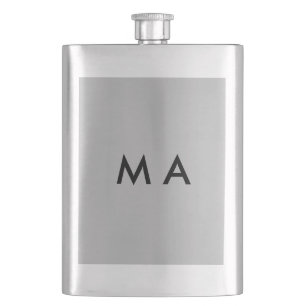 Eenvoudige monogram voeg je naam letter man minima flacon