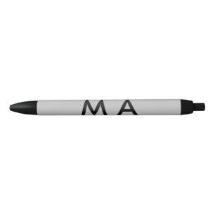Eenvoudige monogram voeg je naam letter man minima zwarte inkt pen