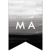 Eenvoudige monogram voeg uw naam letter man minima vlaggetjes (Tweede vlag)