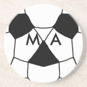 Eenvoudige monogram voeg uw naam letter man minima zandsteen onderzetter (Voorkant)