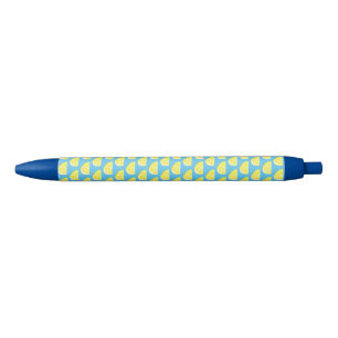 Eenvoudige Mooie Gele Citroen Schijf Patroon Pen