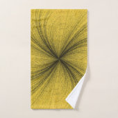 Eenvoudige mosterd met Black Splash Bad Handdoek (Handdoek)