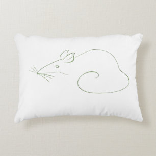Eenvoudige muis, art Accent Pillow Kussen
