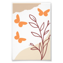 Eenvoudige muurkunst met de vlinders