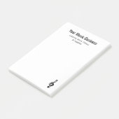 Eenvoudige Muzikale Treble Clef Professionele Muzi Post-it® Notes (Schuin)
