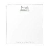 Eenvoudige naaimachine Quilter, gepersonaliseerde Notitieblok (Voorkant)