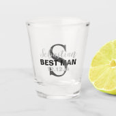 Eenvoudige naam van bruiloft shot glas (Voorkant)