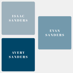 Eenvoudige naam waterdicht bij bakken labels