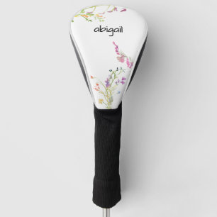 Eenvoudige naam Wildbloemen Golf Head Hoesje Golfheadcover
