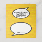 Eenvoudige namen en datum Stripboek Bruiloft (Buitenkant ongevouwen)