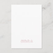 Eenvoudige Natuur Groene Hand Getrokken Trouwdetai Informatiekaartje (Achterkant)