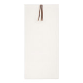 Eenvoudige natuurlijke en organische haarsalon Mod Reclamekaart (Achterkant)