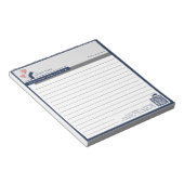 Eenvoudige Navy blauwe White House Logo Bericht Ge Notitieblok (Schuin)