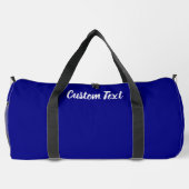 Eenvoudige Navy Blue en White Script Text Sjabloon Plunjezak (Achterkant)