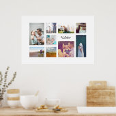 Eenvoudige negen foto Custom Art Print Gift (Keuken)