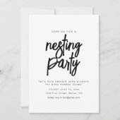 Eenvoudige Nesting Party Invitation Sjabloon Kaart (Voorkant)