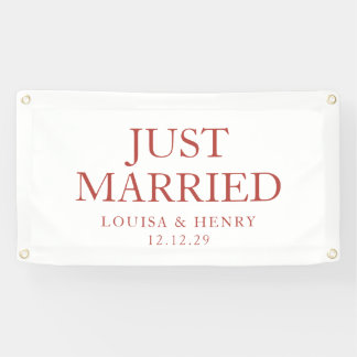 Eenvoudige net getrouwde auto banner