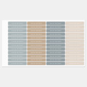 Eenvoudige neutrale Kinder naamlabels Labels (Vel)