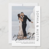 Eenvoudige notitie bewerkbare kleur Opslaan Datum Feestdagenkaart (Voorkant)