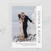 Eenvoudige notitie bewerkbare kleur Opslaan Datum Feestdagenkaart (Voorkant / Achterkant)