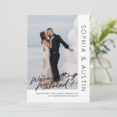 Eenvoudige notitie bewerkbare kleur Opslaan Datum Feestdagenkaart (Staand voorkant)