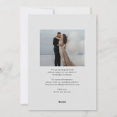 Eenvoudige notitie bewerkbare kleur Opslaan Datum Feestdagenkaart (Achterkant)