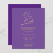 Eenvoudige Nuestra BODA Spaanse Huwelijksuitnodigi (Voorkant / Achterkant)