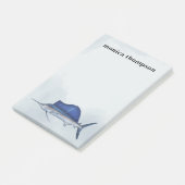 Eenvoudige oceaan Gevist gepersonaliseerd Post-it® Notes (Schuin)