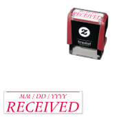 Eenvoudige "ONTVANGEN" Rubberen stempel (In situ)